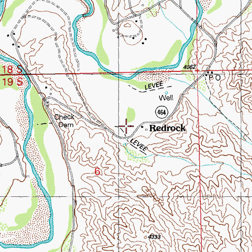 Topographic Map of Redrock Weather Station, NM