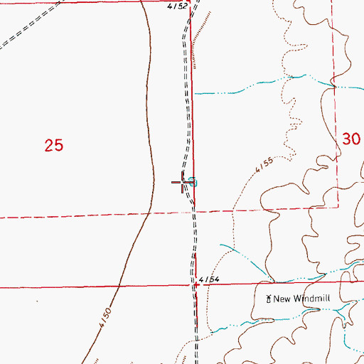 Topographic Map of 10009 Water Well, NM