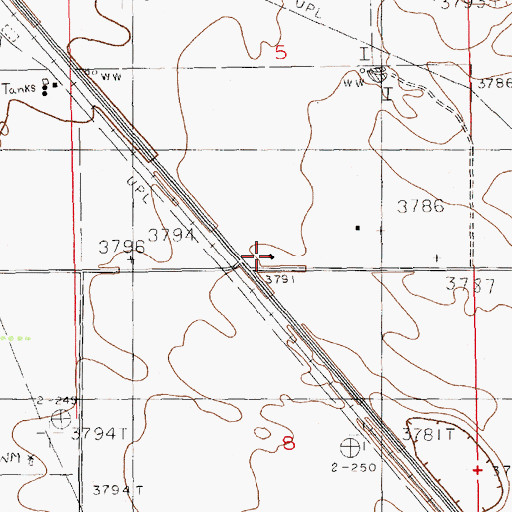 Topographic Map of 10274 Water Well, NM