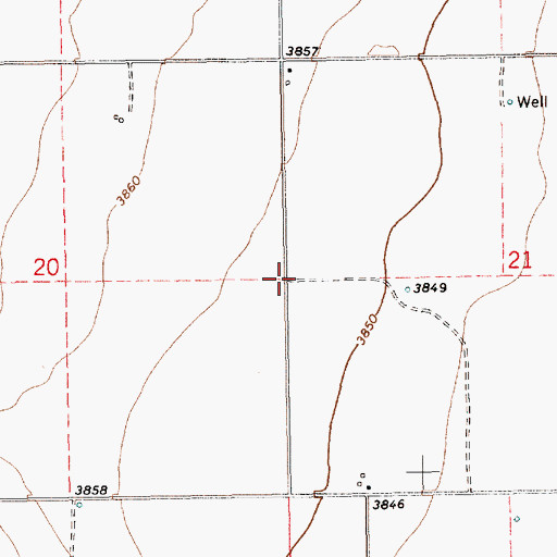 Topographic Map of L-242 Water Well, NM