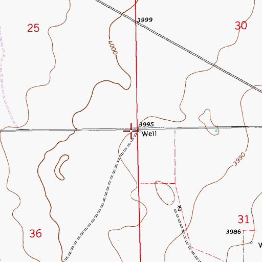 Topographic Map of L-520-S Water Well, NM