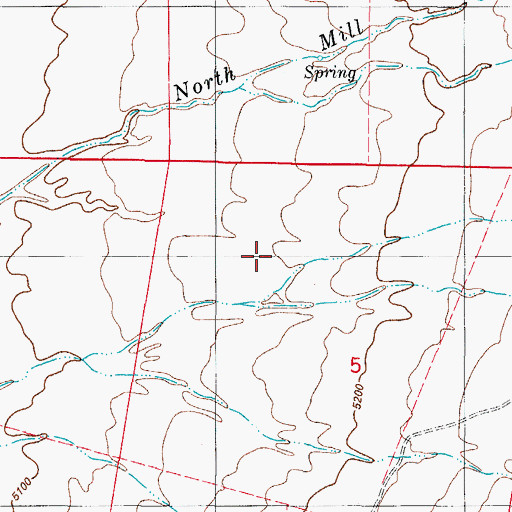 Topographic Map of New Water Well, NM