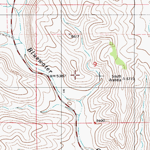 Topographic Map of 10133 Water Well, NM