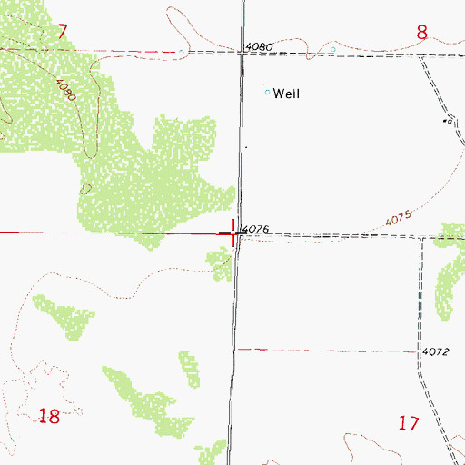 Topographic Map of 10290 Water Well, NM