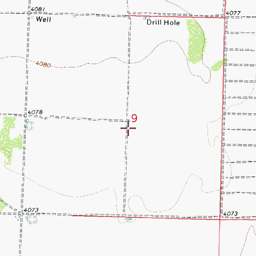 Topographic Map of 10276 Water Well, NM