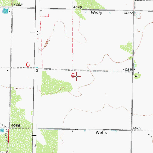 Topographic Map of 01447 Water Well, NM