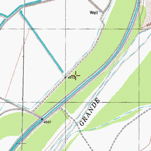 Topographic Map of Bosque del Apache Weather Station, NM