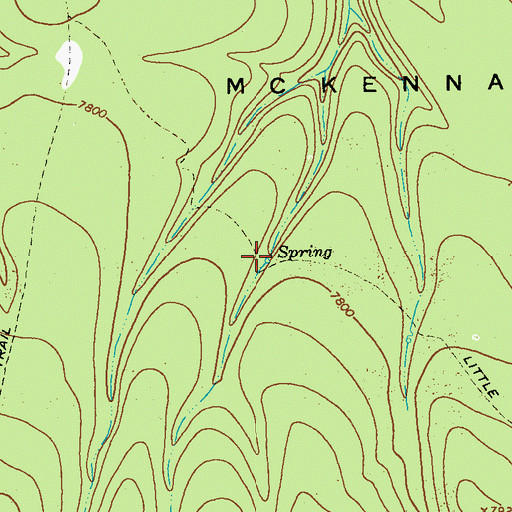 Topographic Map of Horse Springs Weather Station, NM