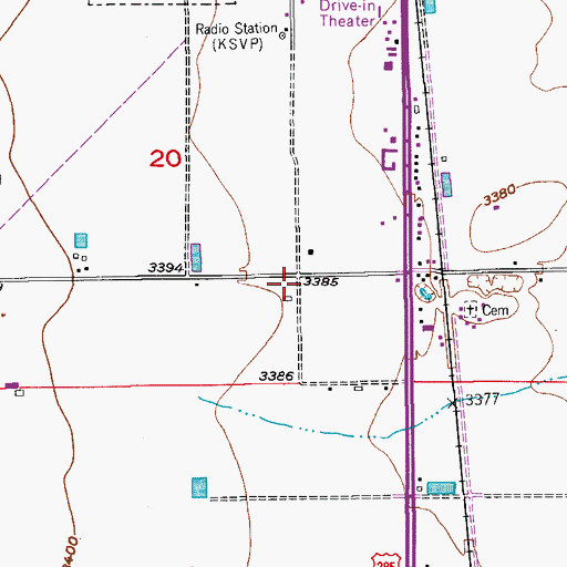 Topographic Map of 06069 Water Well, NM