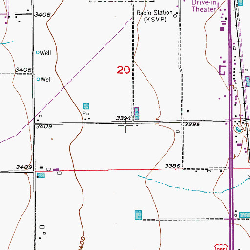 Topographic Map of 06068 Water Well, NM