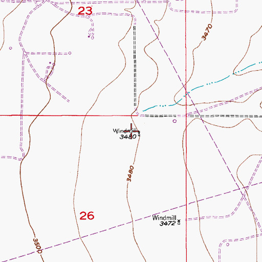 Topographic Map of 05034 Water Well, NM