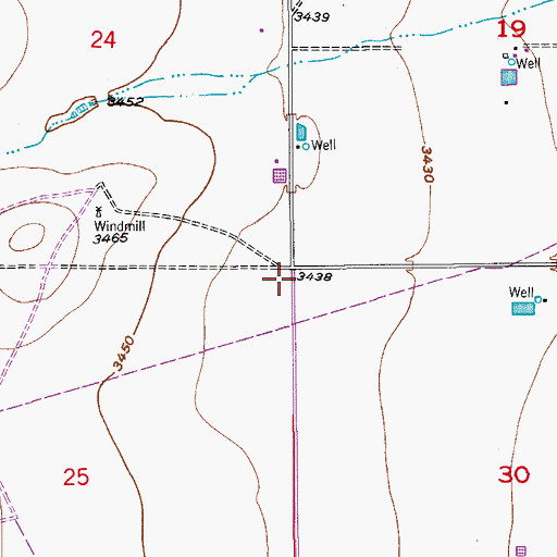 Topographic Map of 06104 Water Well, NM