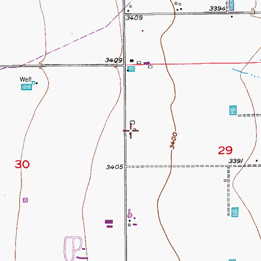 Topographic Map of 06098 Water Well, NM