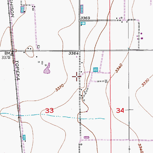 Topographic Map of 10104 Water Well, NM
