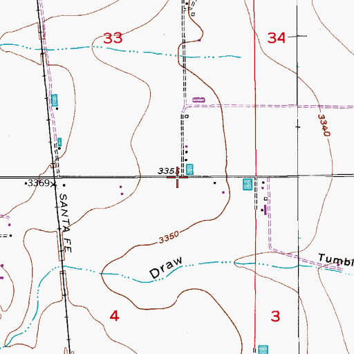Topographic Map of 06121 Water Well, NM