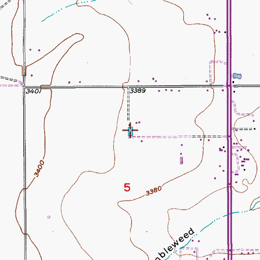 Topographic Map of 06425 Water Well, NM