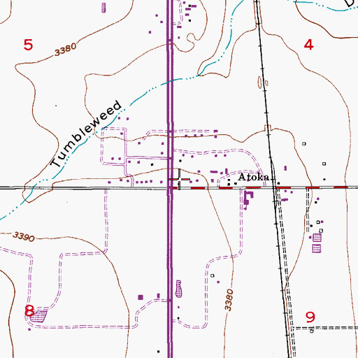 Topographic Map of 71036 Water Well, NM