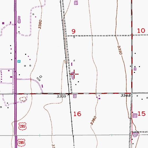 Topographic Map of 06154 Water Well, NM
