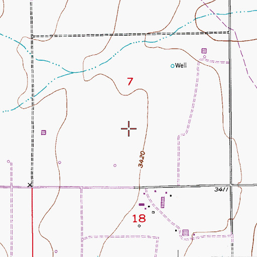 Topographic Map of 06424 Water Well, NM