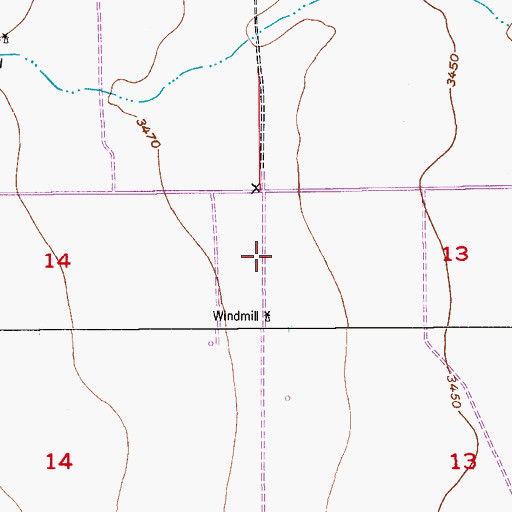 Topographic Map of 05073 Water Well, NM