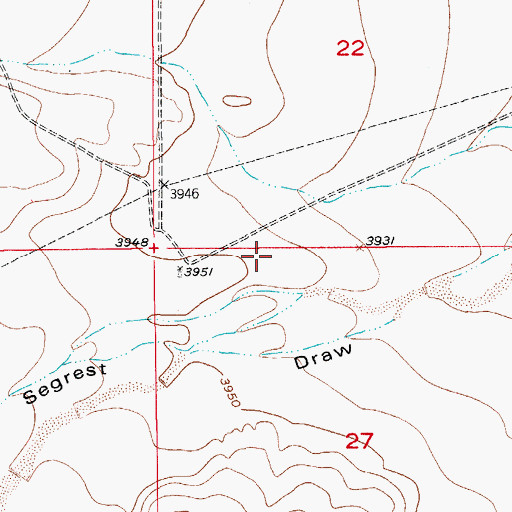Topographic Map of 10147 Water Well, NM