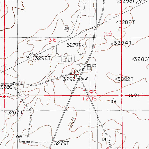 Topographic Map of 12179 Water Well, NM