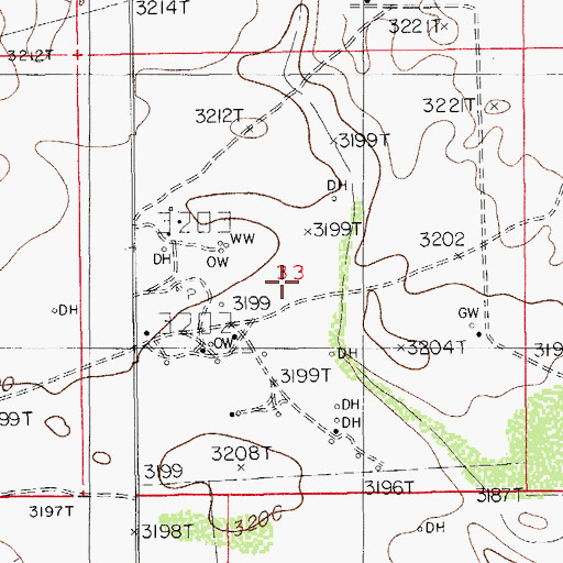 Topographic Map of 06708 Water Well, NM