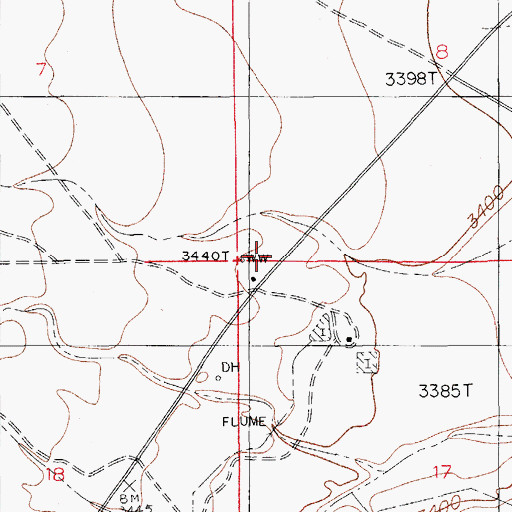 Topographic Map of 20031 Water Well, NM