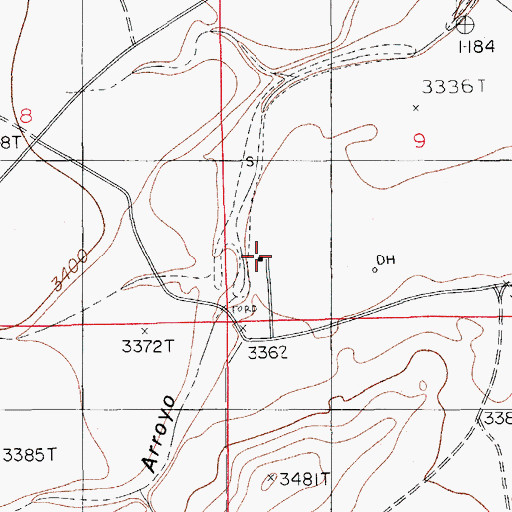 Topographic Map of 06742 Water Well, NM