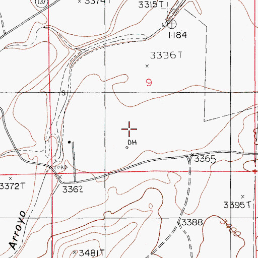 Topographic Map of 06743 Water Well, NM