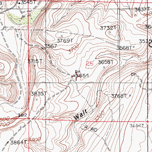 Topographic Map of 06734 Water Well, NM