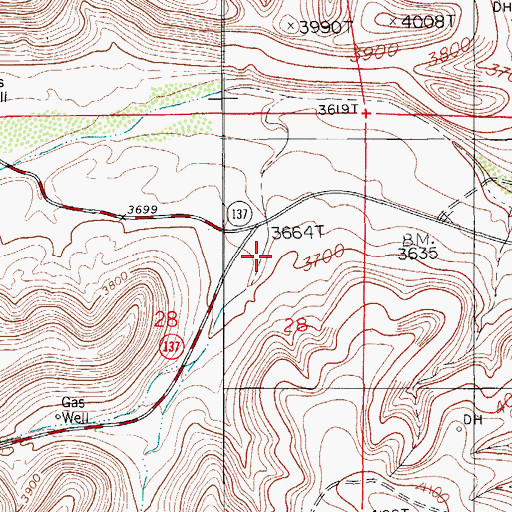 Topographic Map of 06736 Water Well, NM
