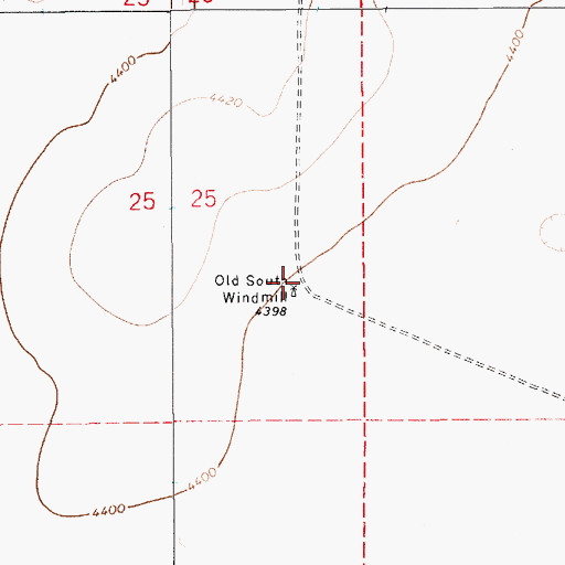 Topographic Map of 10176 Water Well, NM