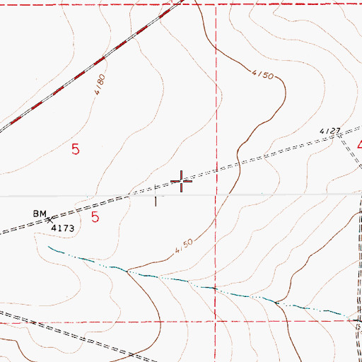 Topographic Map of 10019 Water Well, NM