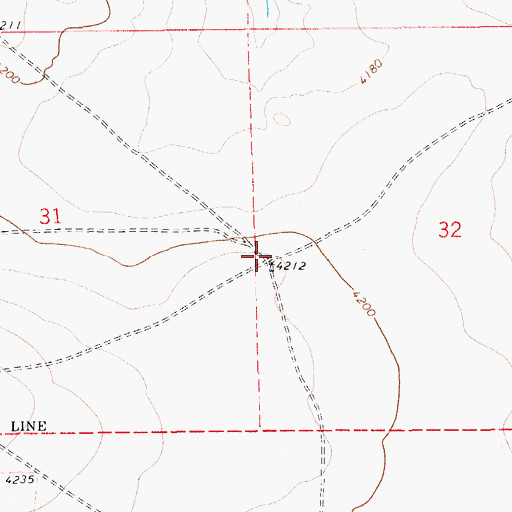 Topographic Map of 10086 Water Well, NM