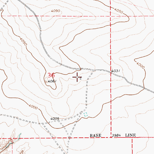 Topographic Map of 10087 Water Well, NM