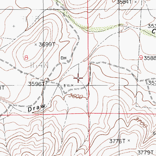 Topographic Map of 20150 Water Well, NM