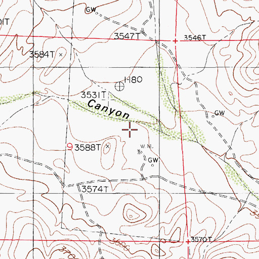 Topographic Map of 20151 Water Well, NM