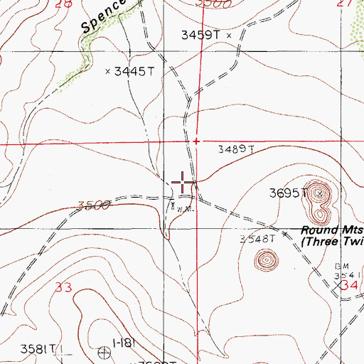 Topographic Map of 20034 Water Well, NM