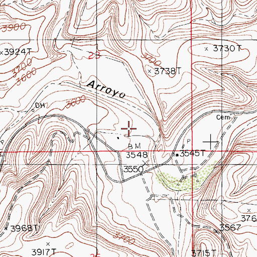 Topographic Map of 06732 Water Well, NM