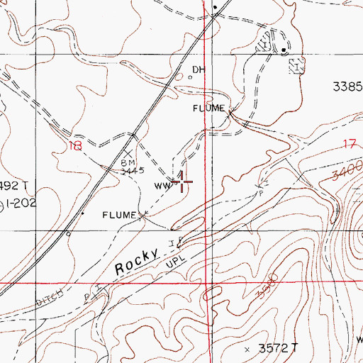 Topographic Map of 06744 Water Well, NM