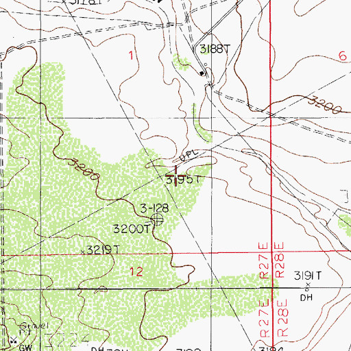 Topographic Map of 06704 Water Well, NM