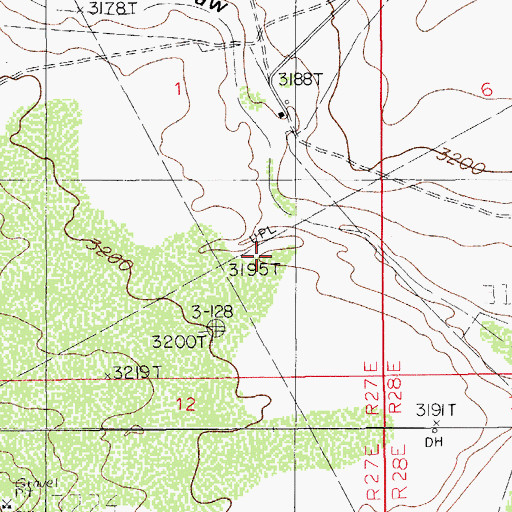 Topographic Map of 06703 Water Well, NM