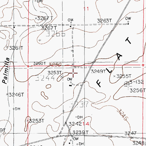 Topographic Map of 06438 Water Well, NM