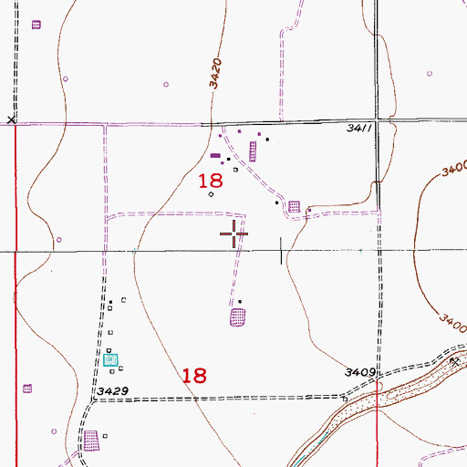 Topographic Map of 71041 Water Well, NM