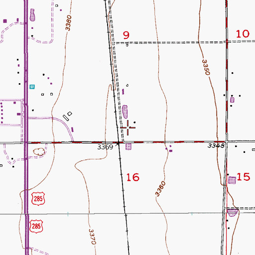 Topographic Map of 06173 Water Well, NM
