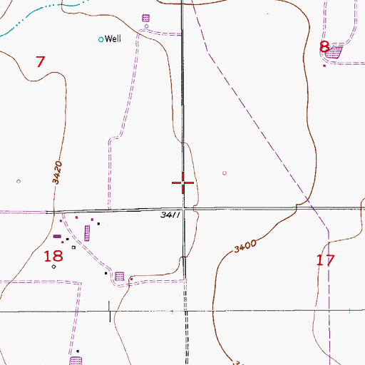 Topographic Map of 06148 Water Well, NM