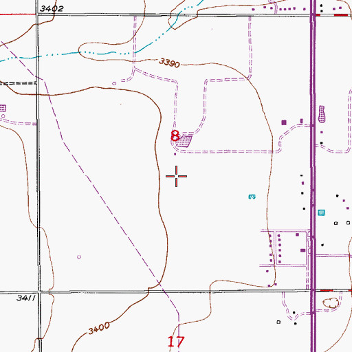 Topographic Map of 06150 Water Well, NM