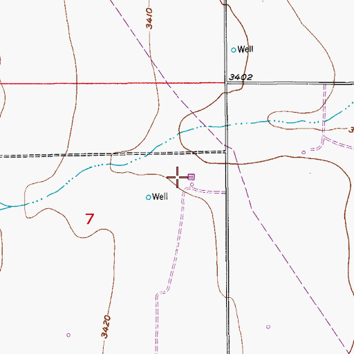 Topographic Map of 05127 WAter Well, NM