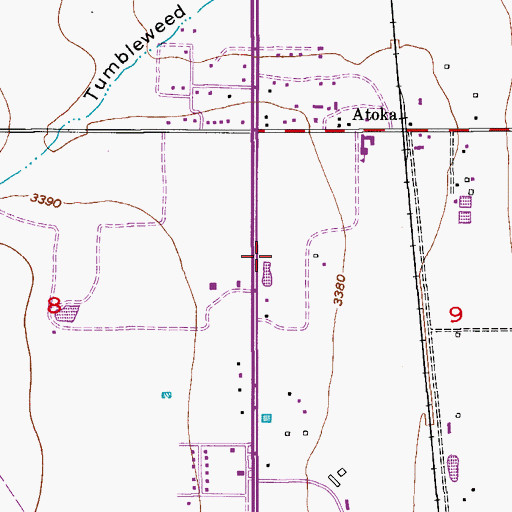 Topographic Map of 05077 Water Well, NM